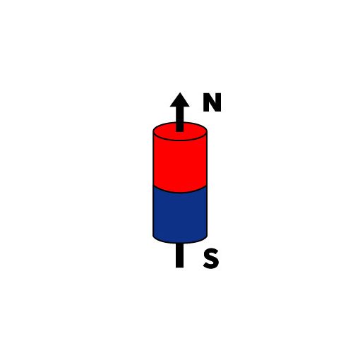8 x 15 mm öntött AlNiCo henger mágnes 