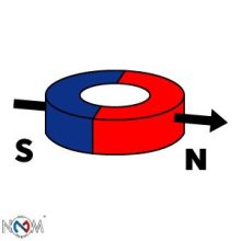 Neodymium gyűrű mágnes 12x8x6  mm N48 radiális