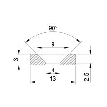 Neodymium gyűrű mágnes 13x5x5  mm N48
