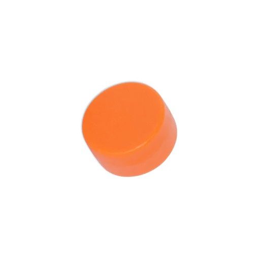 Gomb mágnes 12,7 mm mindkét oldala mágneses, narancssárga