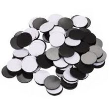 Mágnesfólia korong átmérő 22 mm, vastagság 0,90 mm, 100 db, öntapadós