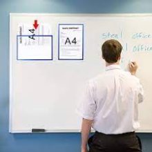 Mágneses irattartó A4, kék