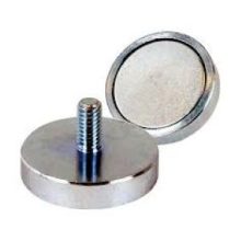 Neodimium pot mágnes külső menettel 25 mm