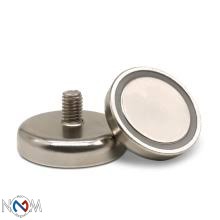 Neodimium pot mágnes külső menettel 32 mm