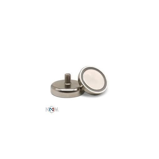 Neodimium pot mágnes külső menettel 32 mm