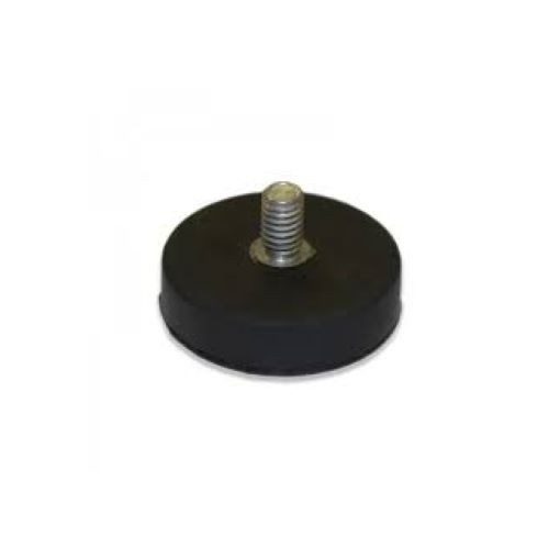 Neodimium pot mágnes gumi bevonattal átmérő 22 mm külső menettel, M4