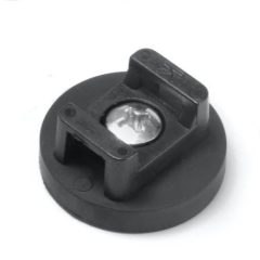 Neodimium pot mágnes gumi bevonattal átmérő 43 mm külső menettel