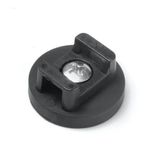 Neodimium pot mágnes gumi bevonattal átmérő 43 mm külső menettel