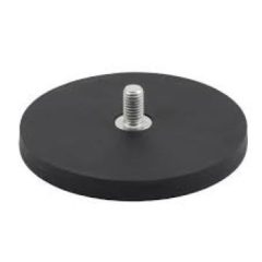   Neodimium pot mágnes gumi bevonattal átmérő 66 mm külső menettel