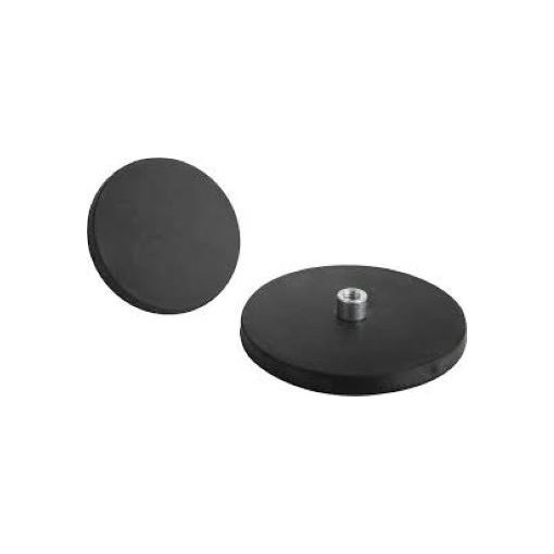 Neodimium pot mágnes gumi bevonattal átmérő 88 mm belső menettel