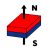 Neodimium téglatest mágnes 30x5x5 mm N48