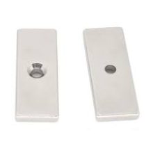 Neodimium téglatest mágnes 40x20x5 mm N48 süllyesztett