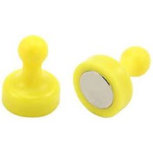 Neodim műanyagházas mágnes 29 mm átmérőjű színes