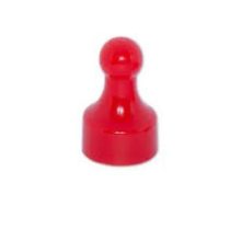 Neodim műanyagházas mágnes 12 mm piros